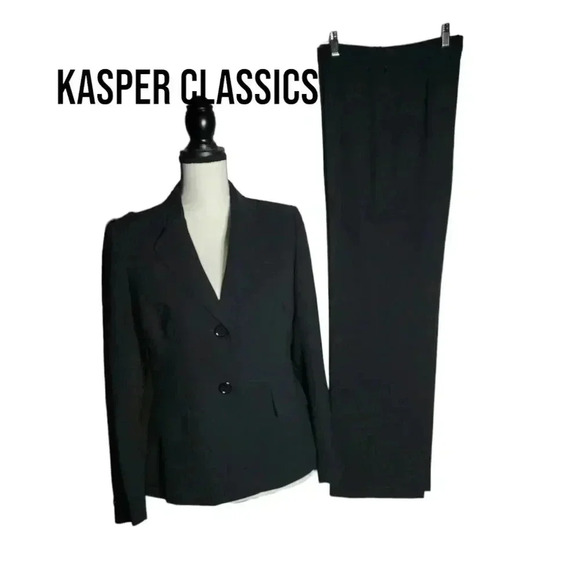 Kasper Classics Business Pants Suit 4P NWOT - Picture 1 of 4